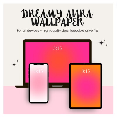 DREAMY AURA WALLPAPER - HAND DRAWN - FOR ANY DEVICE - HIGH QUALITY DRIVE FILE 