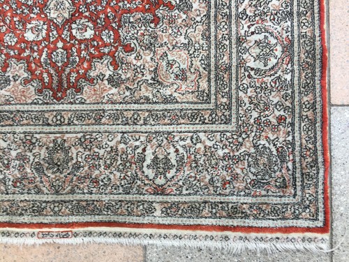 Tapis ancien Turkish Silk Rugs tappeto antico Turco alfombras Türkisch Teppich - Bild 5 von 10