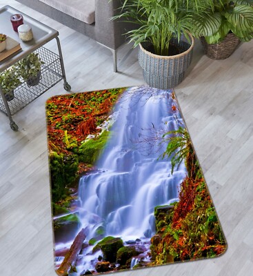3D Waterfall Tree NAO8167 Game Rug Mat Elegant Photo Carpet Mat Fay