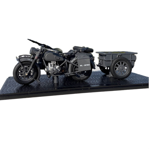 1/24 Scale Plastic German WWII R75 Panzerfaust 30 Motorcycle Model Toy For Kids - Picture 1 of 20
