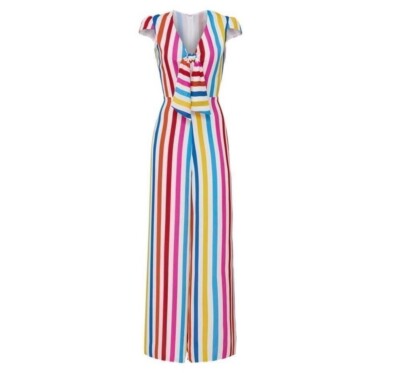 Color Me Courtney Women White Sheree Jumpsuit 4