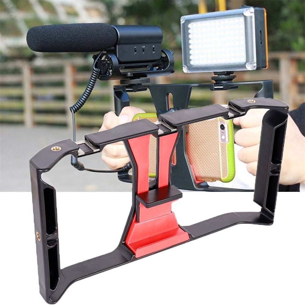 Phone Cage Handheld Video Stabilizer Rig Works With Smartphones