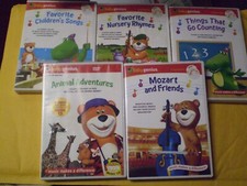 5 Baby Genius Children's Learning Educational DVD Lot: Counting Mozart MORE