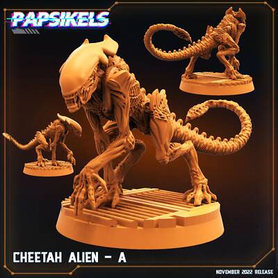 Cheetah Alien | DnD Miniatures | Tabletop Gaming | Tabletop Miniature ...