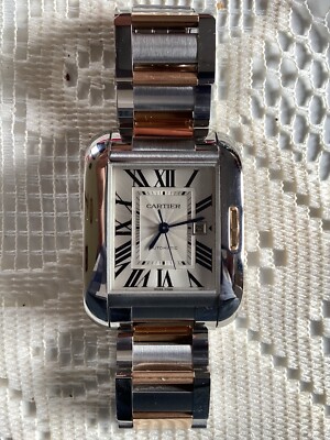 CARTIER Tank Anglaise 3511 Caliber/Automatic/Rose Gold/Steel Watch  W5310007 UK