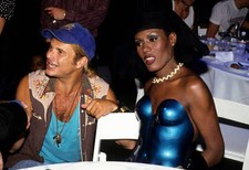 David Lee Roth of Van Halen Grace Jones at Tunnel Club New York Ju - Old Photo