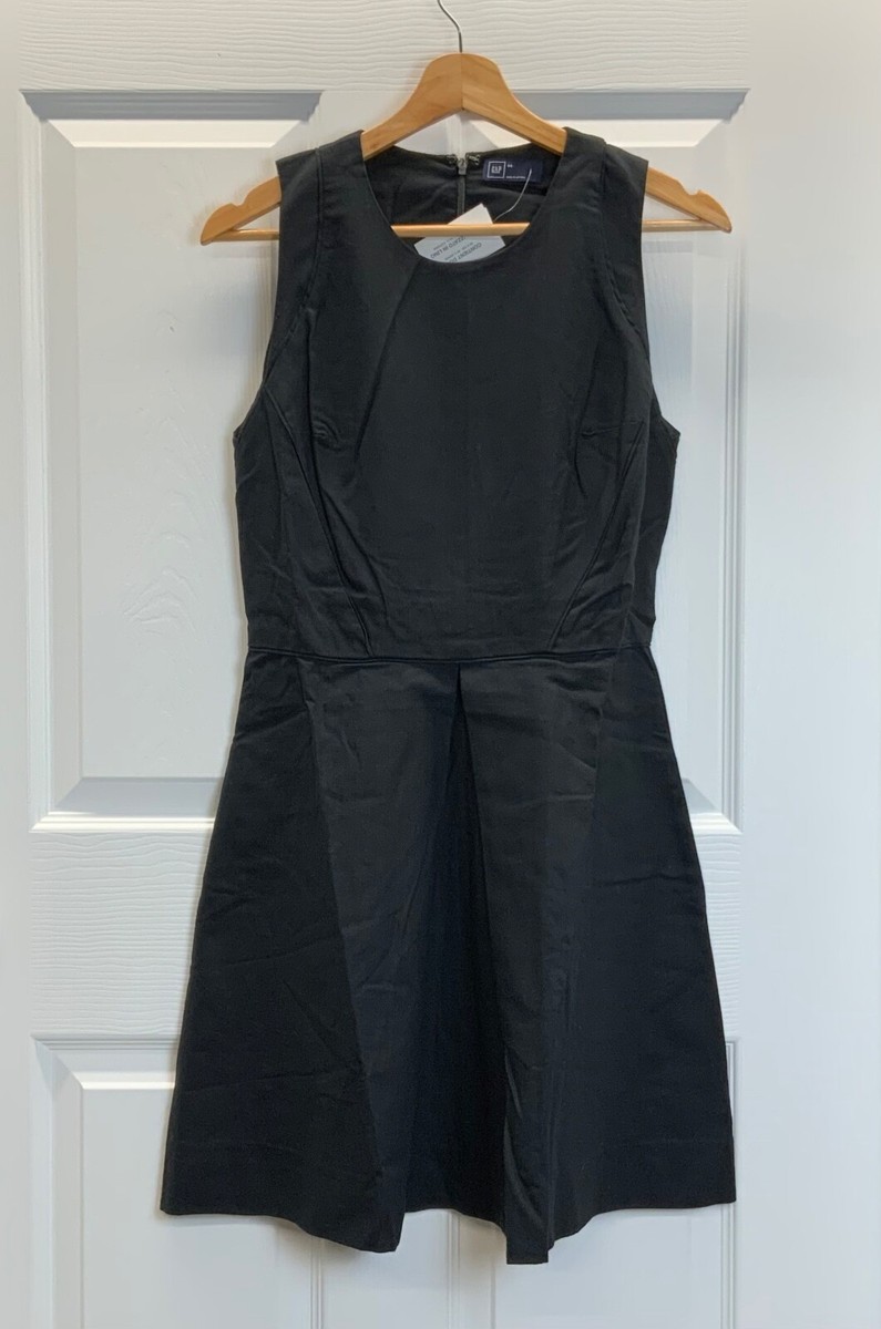 NWT GAP Black Linen Blend Inverted Pleat Sleeveless Fit & Flare Dress, SIZE 4 | eBay NWT GAP Black Linen Blend Inverted Pleat Sleeveless Fit & Flare Dress, SIZE 4 | eBay