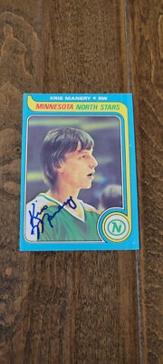 1979-80 OPC SIGNED AUTO CARD KRIS MANERY NORTH STARS BARONS CANUCKS JETS # 151