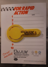 VINTAGE VALIUM ROCHE NOTE PAD AND PAPER CLIP PROMOTIONAL ITEM