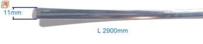 FORD Sierra MK2 bumper trim rear chromed not RS Cosworth 01/87-08/91