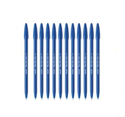 Monami Plus Pen 3000 Water-Based Marker Blue Color Felt Tip Pen 0.4mm -12PCS