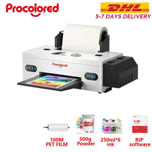 Transfer Printer T Shirt Printing Machine with Curing for Clothes Hoodies Jeans - Picture 23 of 24