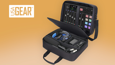 RODECaster Pro II +専用カバー+TASCAMバッグセット USA GEAR RODECaster Pro Case - Hold Podcaster, Mixer, Microphones