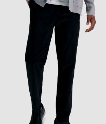 Wpl 386 Reaction Kenneth Cole Mens Pants 32W X 30L Navy Blue Slim