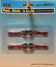 NEW Rock Island Hobby 510 Peel N Stick Incandescent Lights 4 Pieces