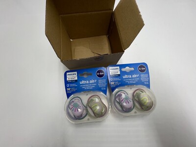 (QTY 8) Philips Avent Ultra Air Pacifier for Babies Aged 0-6 Months, BPA Free