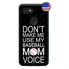 Google Pixel 3 3XL 2XL Baseball Mom Voice Cell Phone Case Hard Custom Case Cover