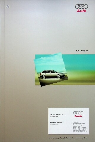 295472) Audi A4 B6 Avant Prospekt 06/2001 - Bild 1 von 1