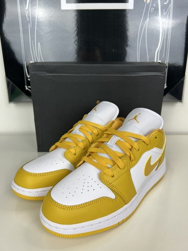Air Jordan 1 Low (GS) Pollen White 553560-171 Size 6.5Y/ Women’s Size 8 - Picture 6 of 11