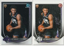 2025-26 Bowman ACE BAILEY Utah Jazz (2 Rookie Cards) Paper #5 CHROME #BCV-5