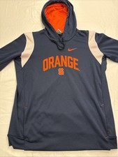 Syracuse NCAA Nike Therma Fit Hoodie Sweatshirt Navy Blue Men  s XL On Field