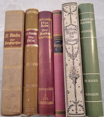 Romane, Erzählungen, Konvolut von 6 Bänden [6 Bücher]. Raabe, Wilhelm: