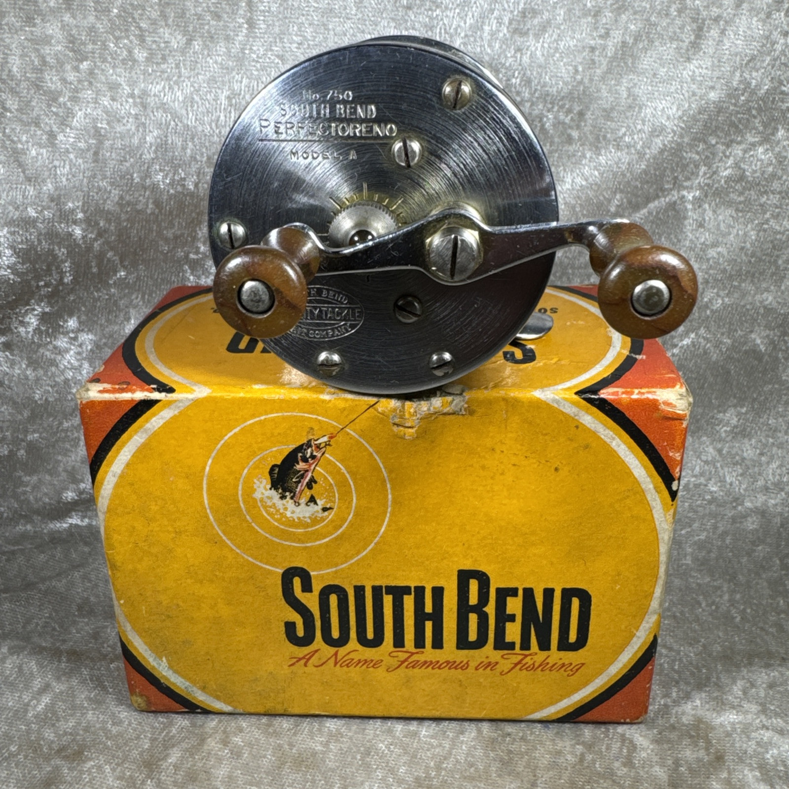 Moulinet Vintage South Bend Perfectoreno Modèle 750 - USA - Pêche Freshwater