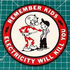 Reddy Kilowatt Funny Signs Lineman Mascot Sig...