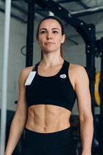 Best Move Sports Bra Black XS Padded Back Out Seamless Running Beach Workout NWT