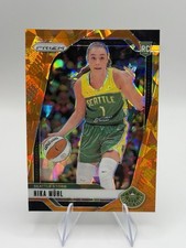 Nika Muhl Rookie Card Orange Ice 2024 Panini Prizm WNBA #75 Seattle Storm