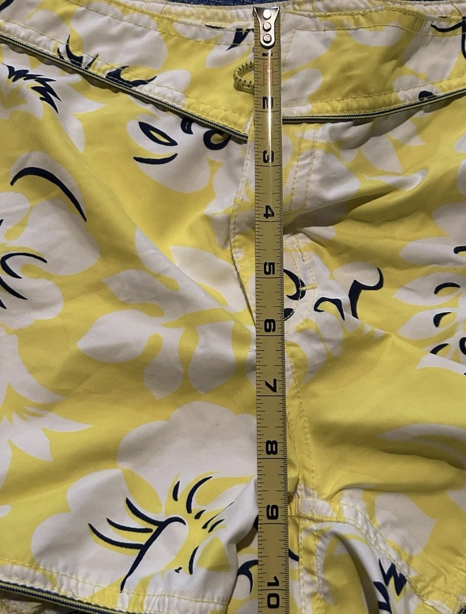 yyy出品 Vintage Roxy Board Shorts Y2K Surf Casual Womens Yellow Size 9 Low