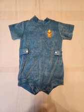 VTG 12 months Winnie the Pooh Terry Romper Sears Roebuck Disney Perma-Prest