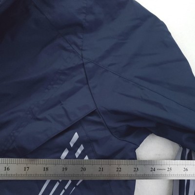 Adidas Jacket Mens Large Blue Climaproof Hooded Full Zip Clima365