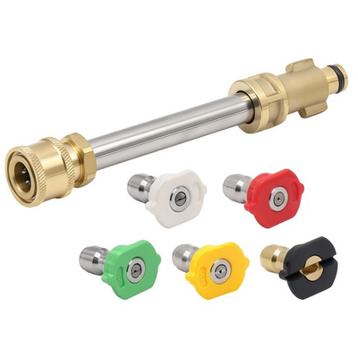 #ad Pressure Washer Adapter with 1 4quot; Quick Connect and 5 Nozzles 6quot; Metal Adapt... $20.58
