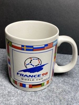 Vintage Official 1998 France '98 World Cup Football Mug Soccer