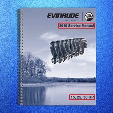 EVINRUDE 15 25 30 HP E-TEC Service Manual 2010 - BOUND - COVERS - XL FOLDOUTS