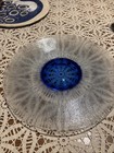 MCM Hadeland Glassverk Norway Cobalt Blue Textured Large Platter 12 1/2” — photo 2