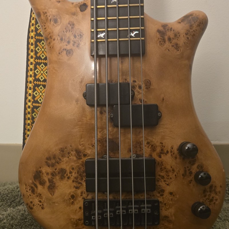 Warwick Thumb Limited Edition 5-String Solid Body Electric Bass Natural 2006