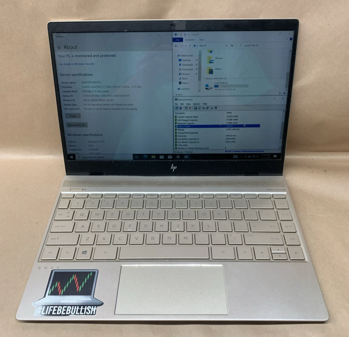 HP Intel Core i5 7th Gen. 8 GB RAM PC Laptops & Netbooks for sale