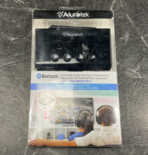 Aluratek Switchable Bluetooth Audio Transmitter and Receiver ABCD54F  OPEN BOX  