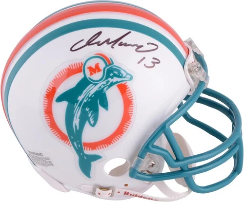 Dan Marino NFL Miami Dolphins Autographed Riddell Throwback Mini Helmet