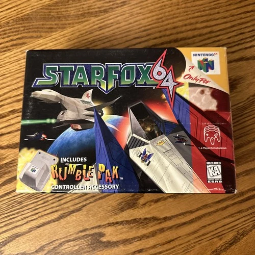 Star Fox 64 (N64) • Complete in Box • Rumble Pak & Inserts Included • CIB