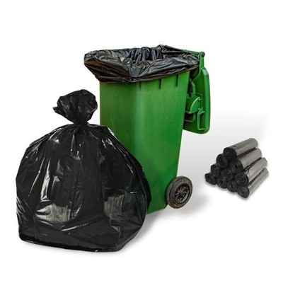 Black Star Sealed Trash Can Liner LLDPE 33 Gallons-33X39 1.25 Mil 10800 Qty