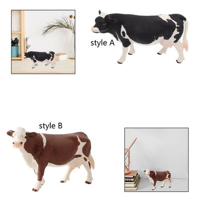 Kuh Spielzeug Figur pädagogisches Modell Ornament Schreibtisch Dekoration Kleintier