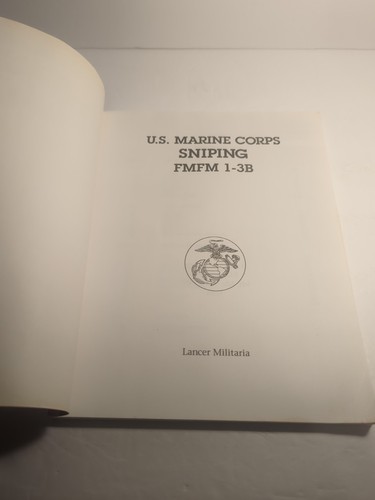 U. S. Marine Corps Scout-Sniper Training Manual by USMC, 1994 softcover VG - Picture 6 of 6