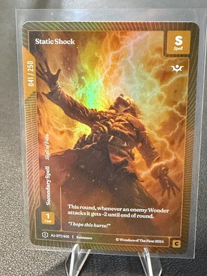 Static Shock #A1-377 Wonders of the First Existence OCM 041/250