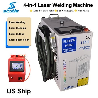 1500W/2000W 4in1 Handheld Laser Welder Laser Welding Cutting Cleaning Machine US