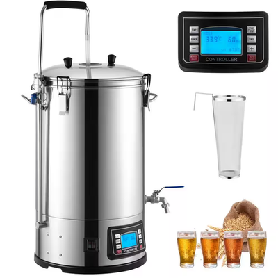 #ad Electric Brewing System 9.2 Gal. 35 L Home Beer Brewer with Pump Mash Boil De $273.40