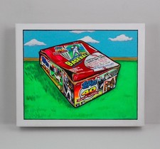 Topps 1991 Damaged Card Box Original Painting