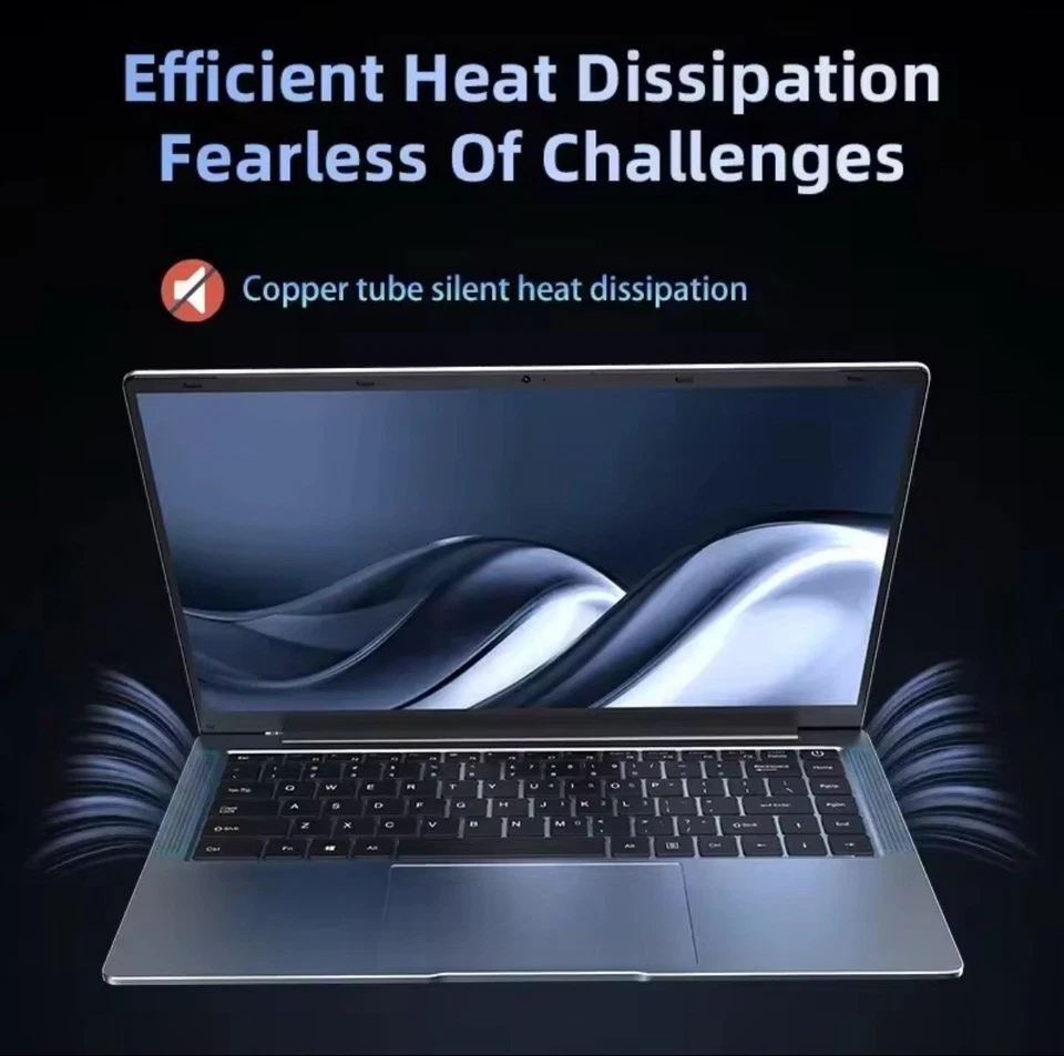 Notebook 14.1” 16GB RAM 128GB SSD Windows 11 Ultrabook Slim PC Portatile Nuovo - Immagine 4 di 4